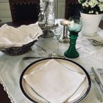 Linneservetter - set med 6 st - 34*34 cm