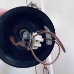 Taklampa glas med fransar