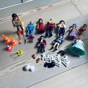Set med Playmobilleksaker