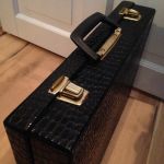 Väska Krokodilskinnsimitation 60/70-tal