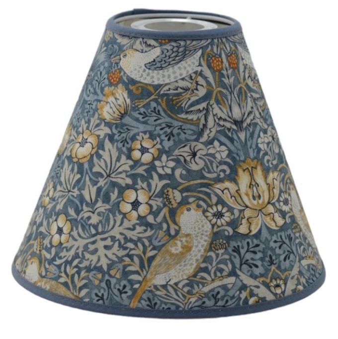 Lampskärm Toppringfäste Strawberry Thieves - William Morris - 6 färger