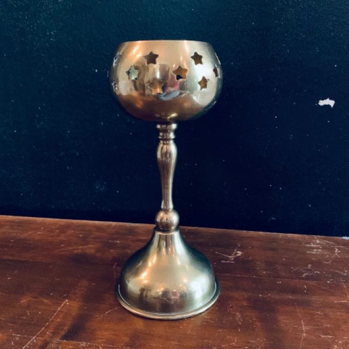 Ljuslykta mässing värmeljus