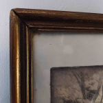 Äldre tavla Ytterby Kyrkoruin - Eget tryck fr 1925