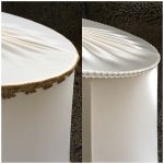 Lampskärm Engelsk - Oval - Slät Satin - 8 storlekar - 6 färger - flera kantband