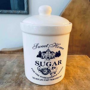 Sockerskål m tätslutande lock