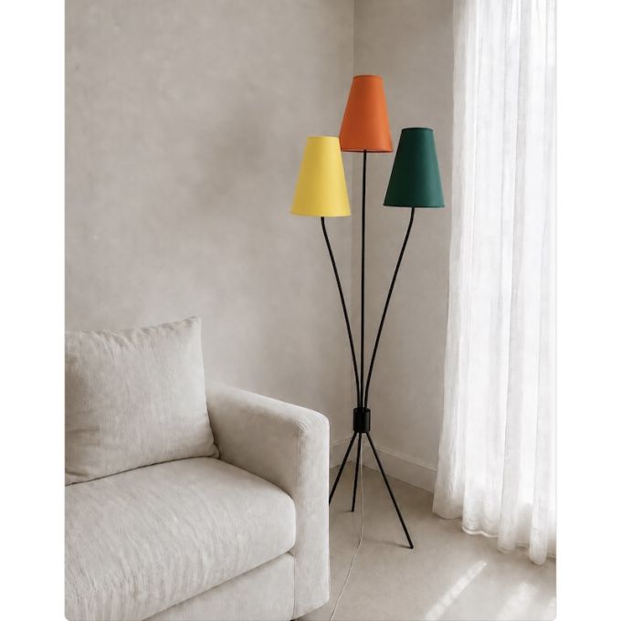 Golvlampa 3-armad RETRO LJUSDAL