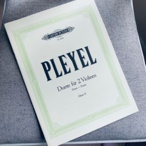 Nothäfte: Duette für 2 Violinen Opus 8 - Pleyel. No 1085a. Edition Peters.