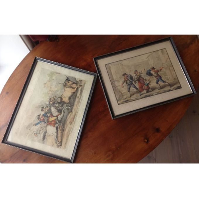 Paret äldre italienska grafiska blad, fr 1809