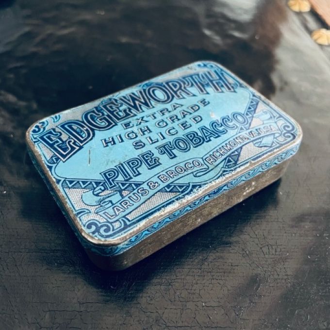 Liten tobaksburk plåt Edgeworth