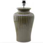 Lampfot Dahlia keramik glossy