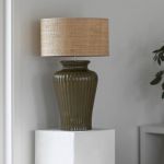 Lampfot Dahlia keramik glossy