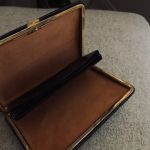 Svart Läderportmonnä