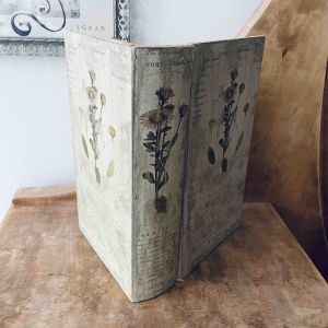 Träask i form av bok