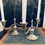 Paret ljusstakar Atla Nysilver