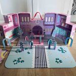 Lekhus i kartong pussel