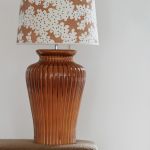 Lampfot Dahlia keramik glossy