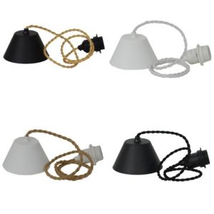 Upphäng Canberra Twistad Tygkabel - 4 färger