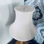 Linneskärm ljusrosa klofäste