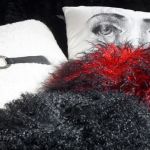 Posh Rund Kudde i Tibetanskt Lammskinn