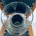 Hög nysilvervas med glasinsats