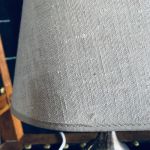 Lampskärm oval linne