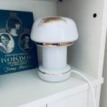 Glaslampa med marmoreffekt - ny el