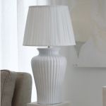Lampfot Dahlia keramik glossy