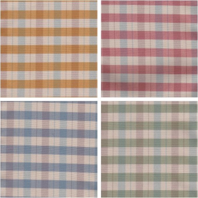 Möbeltyg LOVISA RUTA -  7 färger