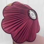 Lampskärm Veckad Satin