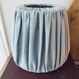 Lampskärm klofäste mint linne