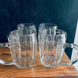 Set med 4 glasmuggar 0,25 L