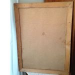 Skolplansch Stork Inramad