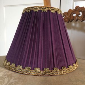 Lampskärm kort A-form med toppringfäste - Plisserad - 21 färger