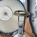 Satinskärm m skärmlyra