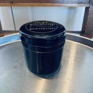 Svart lockask i keramik - Blue Stilton