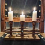 Ljusstake 3 ljus gärdsgård