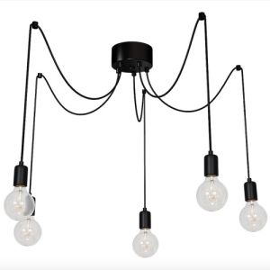 Taklampa Spindel 5 armar