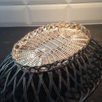 Skål \"flätad\" metall