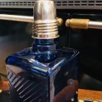 Whiskeyflaska m snapskork i nysilver