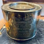 Antik mässingsburk English Breakfast Tea - Rare find!