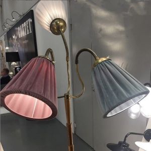 Lampskärm Lång A-form med toppringfäste - Sammet - 2 storlekar - 11 färger