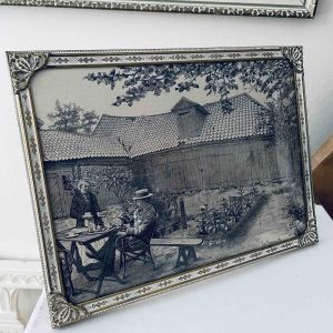 Ram dekorativ – motiv "Ett kafé vid Drottninggatan"