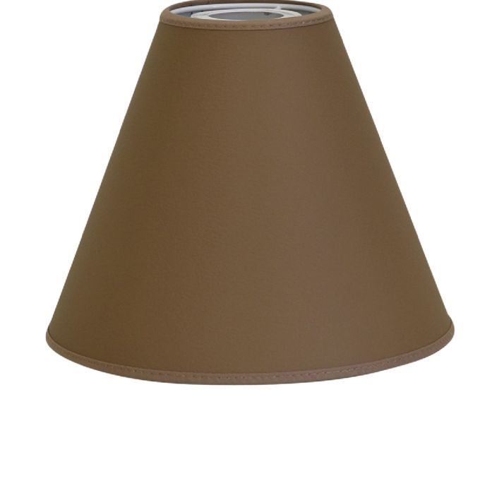 Lampskärm toppringfäste Leather - 5 färger