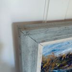 Paret tavlor med målad träram