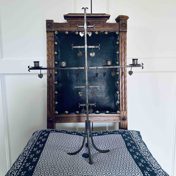 Kandelaber luffarkonst för julgransljus