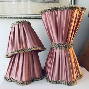 Set med 4 lampettskärmar Isabella Rosa 12 cm