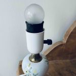 Bordslampa keramik mässing