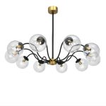 Serenety Svart Mässing med transparenta kupor