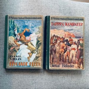 Set m 2 charmiga pojkböcker fr 20-talet