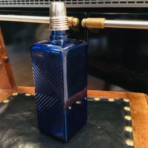 Whiskeyflaska m snapskork i nysilver